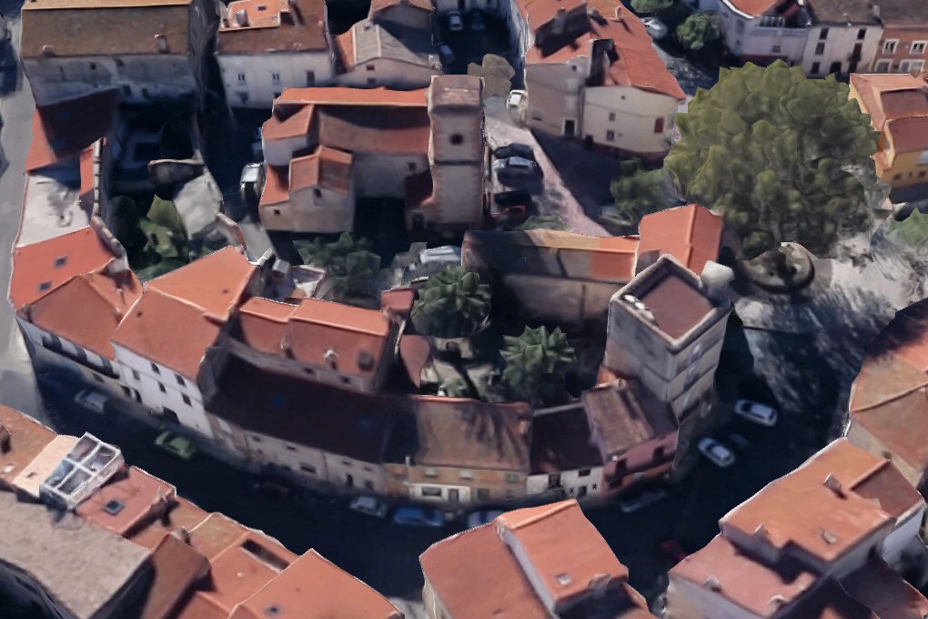 château de Bages, bien visible de la rue
