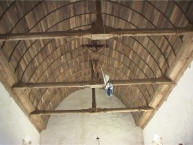 chateau de pirou plafond de la chapelle