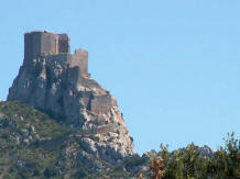 ch�teau cathare de Qu�ribus   Cucugnan